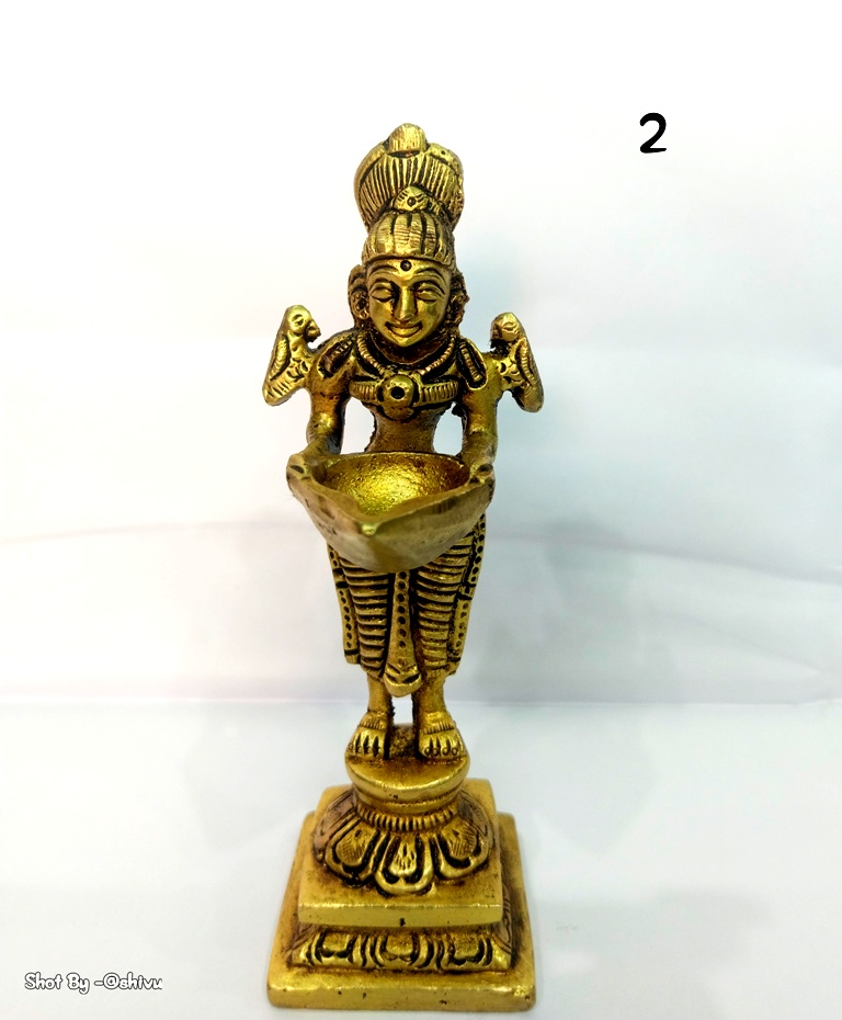 Hindu Tradition, Brass Deepalakshmi Set of 2