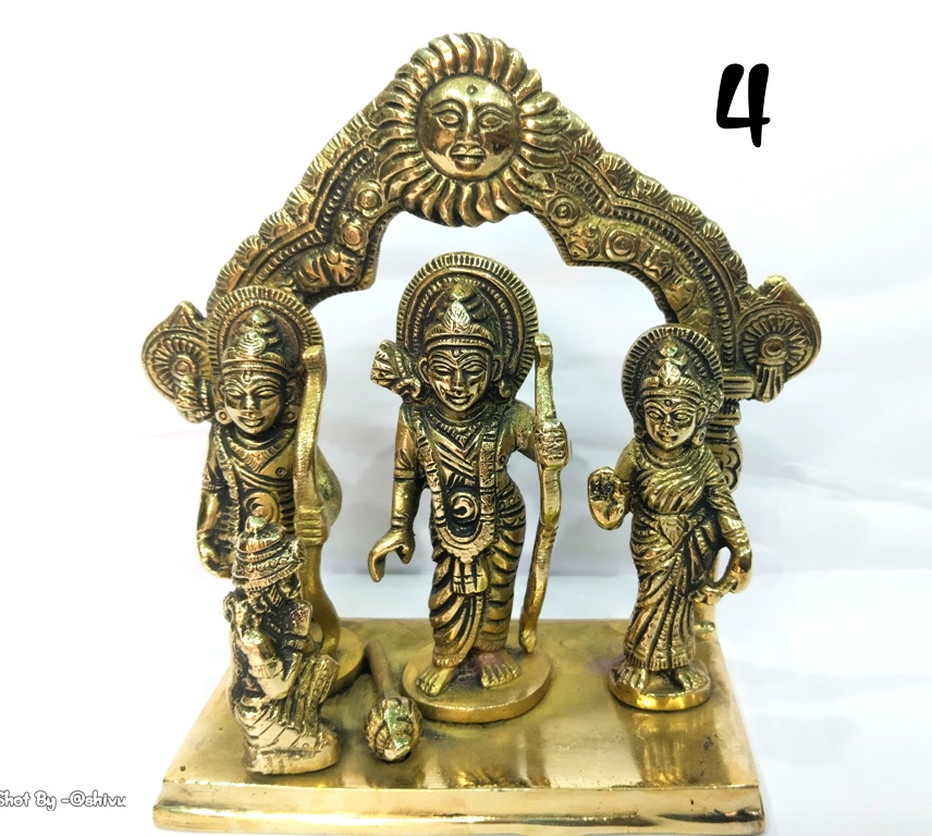 Finish Brass Ram Darbar Idol