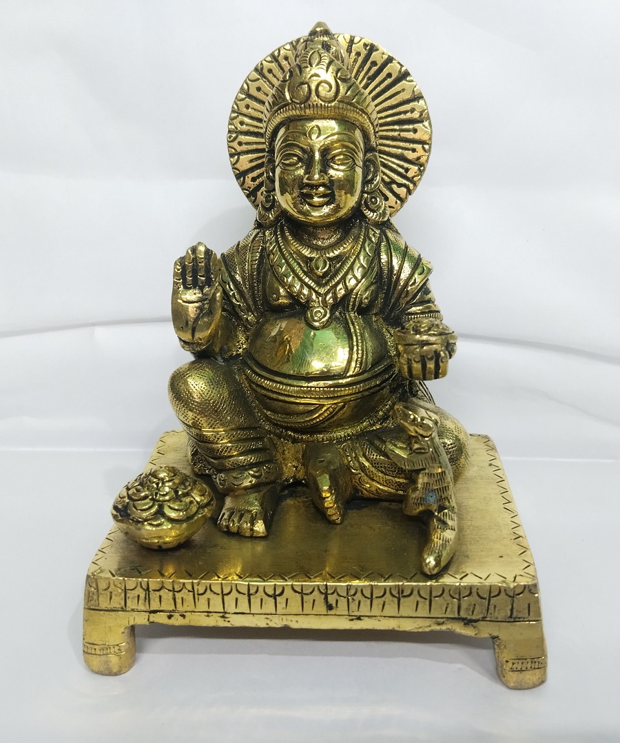 Brass Finish Golden Kuber Ji